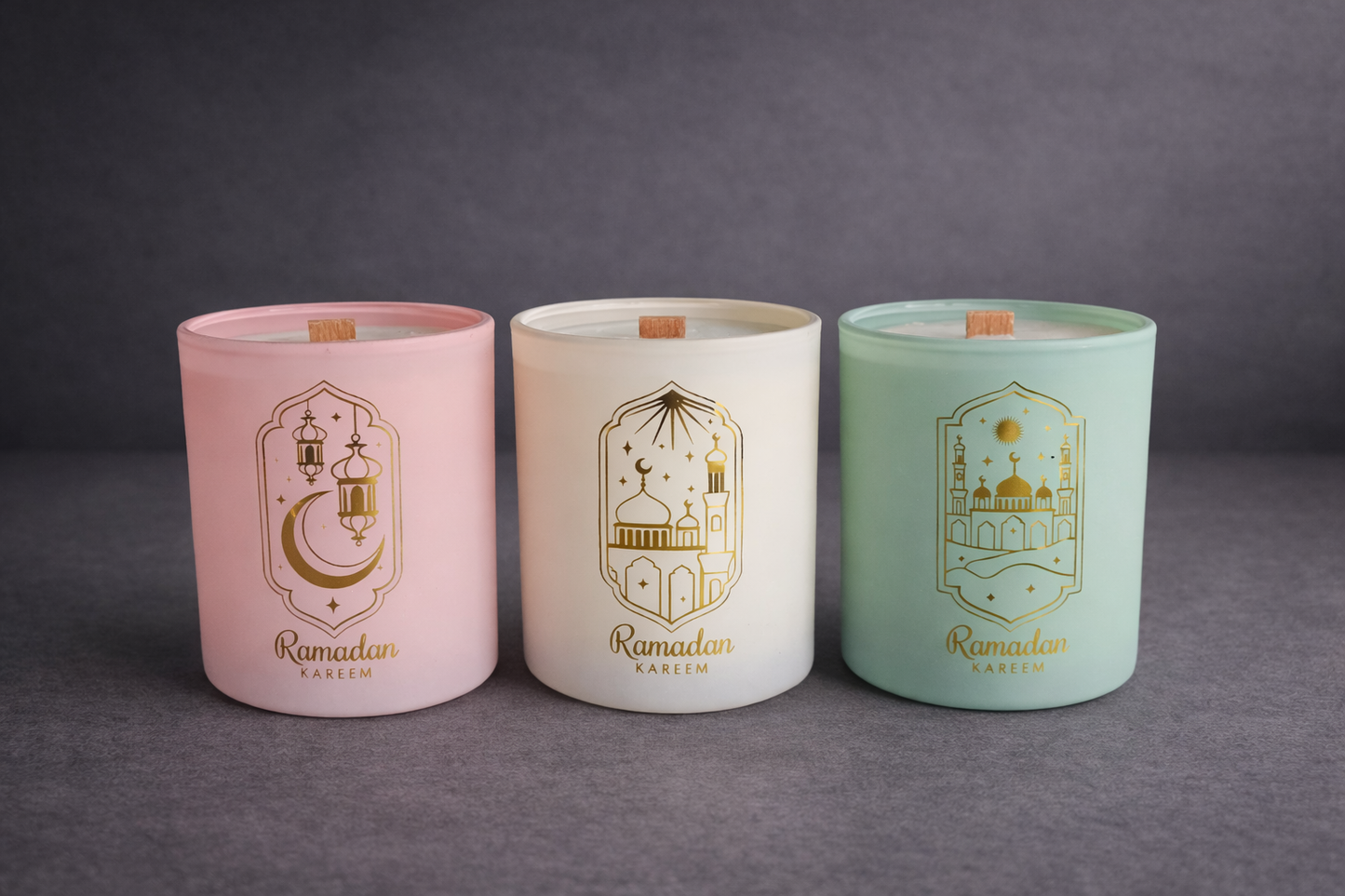 Ramadan Duftkerze Vanille beige